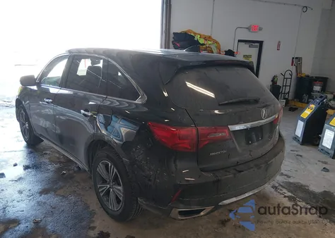 2019 Acura Mdx Standard z USA, uszkodzony, nr VIN 5J8YD4H32KL021738